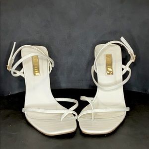 White Strap Heels